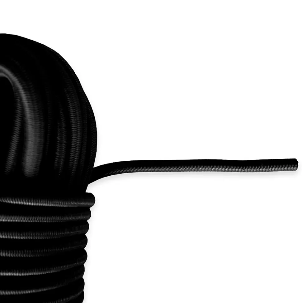 Sandow élastique Noir 60 mètres - Qualité PRO TECPLAST 9SW - Tendeur pour bâche de diamètre 9 mm