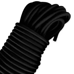 Sandow élastique Noir 60 mètres - Qualité PRO TECPLAST 9SW - Tendeur pour bâche de diamètre 9 mm