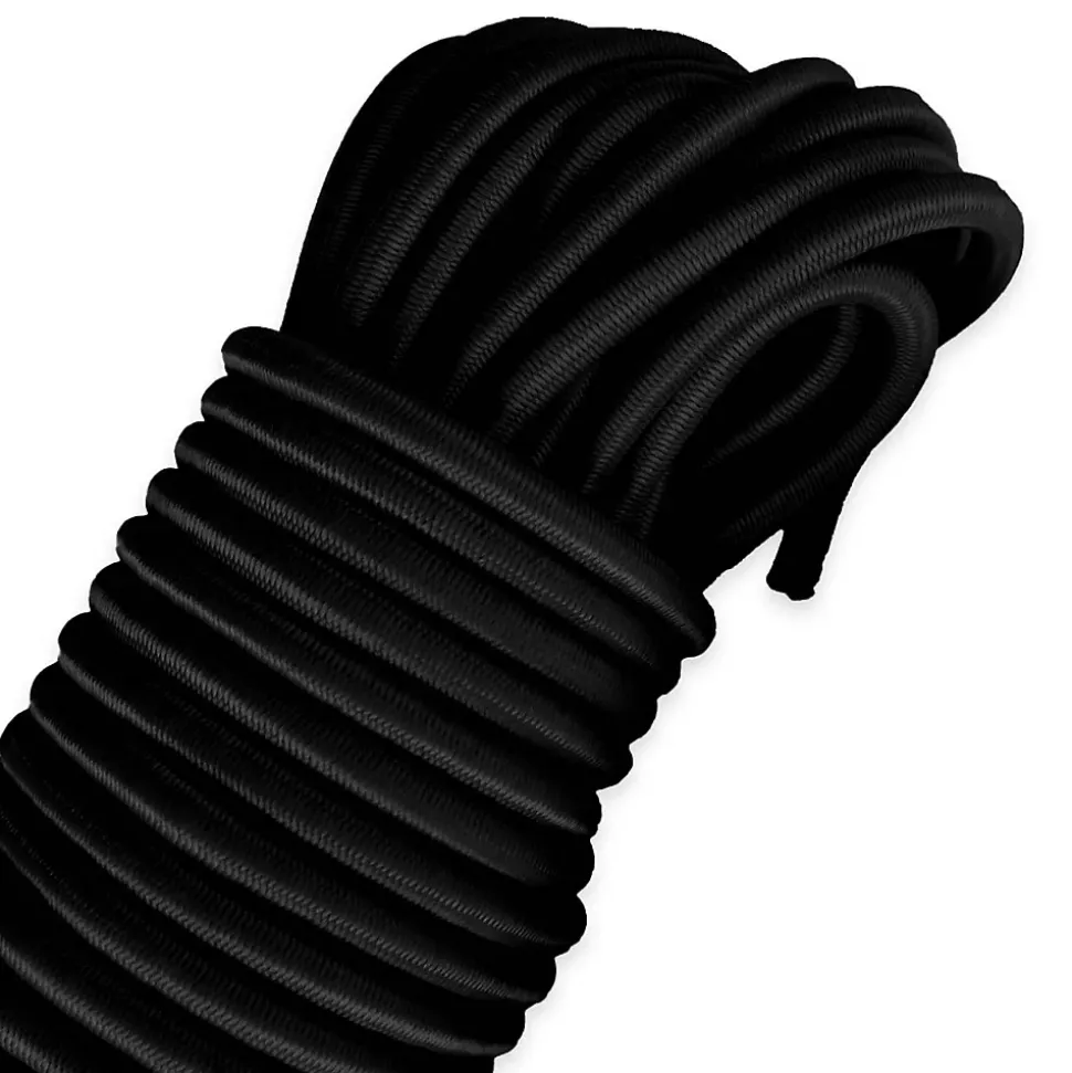 Sandow élastique Noir 40 mètres - Qualité PRO TECPLAST 9SW - Tendeur pour bâche de diamètre 9 mm