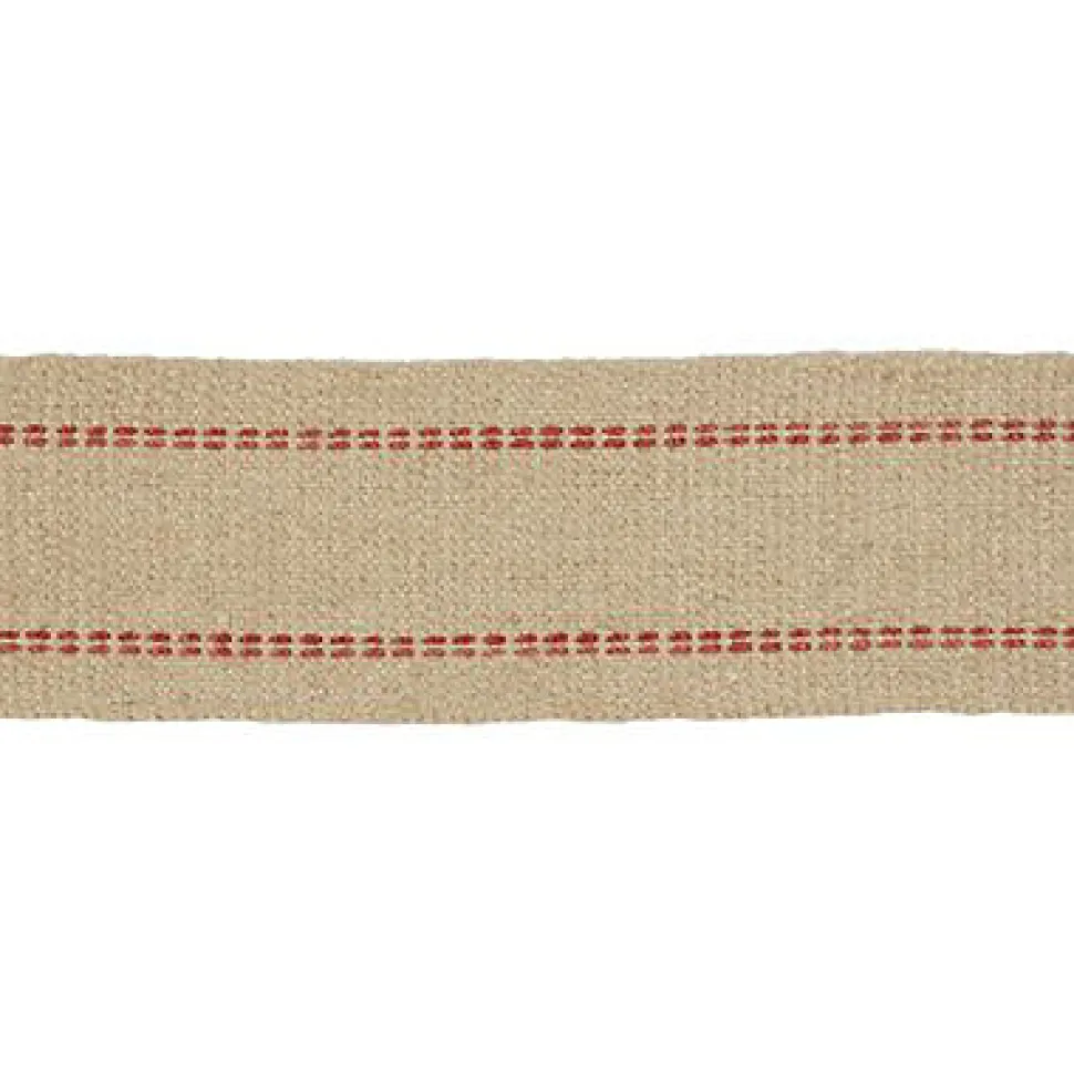 Sangle en jute écru l. 85 mm, vendue au mètre linéaire