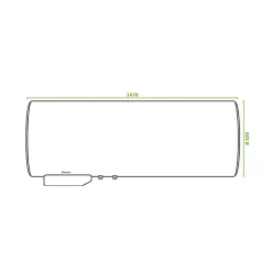 SAUTER Chauffe-eau électrique CANGAR horizontal mural 100L - ACI Hybride