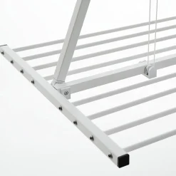 Séchoir plafond manuel blanc 152x54x25cm alu Foxydry Mini 150