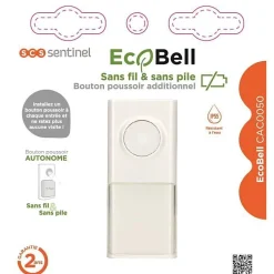 SCS SENTINEL Bouton poussoir additionnel Ecobell CAC0050