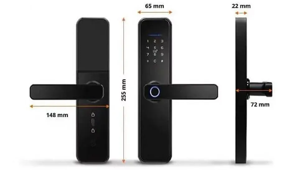 Serrure connectée locky-2 biométrique, code, badge et bluetooth