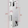 Serrure connectée locky-11 biométrique, code, badge et bluetooth - ultra fine