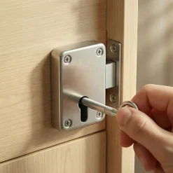 Serrure en applique l. 39 mm x H. 55 mm x EP. 9 mm
