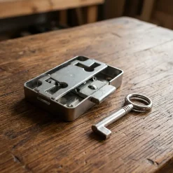 Serrure en applique l. 47 mm x H. 55 mm x EP. 9 mm