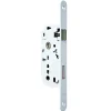 Serrure à encastrer Bricard condamnation bout rond blanc axe 40 mm