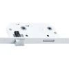 Serrure à encastrer Bricard condamnation bout carré blanc axe 40 mm