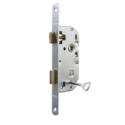 Serrure à encastrer Bricard elzing bout rond axe 40 mm