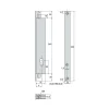 Serrure à larder 2 points à engrénage variaxe 39mm - STREMLER - 2271.39.0