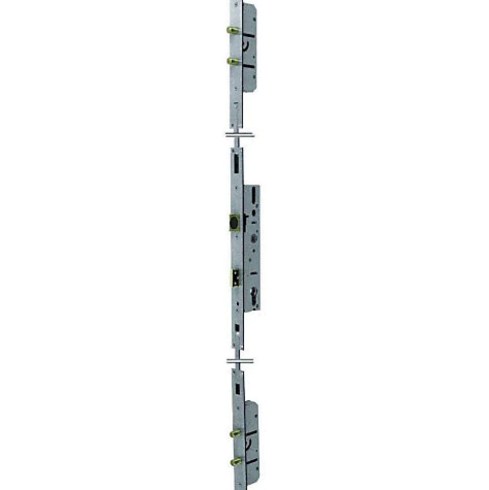 Serrure à larder 3 points TF pour profil acier pêne dormant demi-tour Série 6270 axe 30mm hauteur 1700mm - STREMLER - 6270.45.0