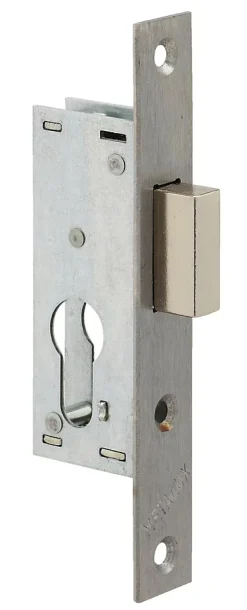 Serrure monopoint à larder profil étroit pêne dormant seul petit coffre Série 14 largeur 46mm - METALUX - F114460000