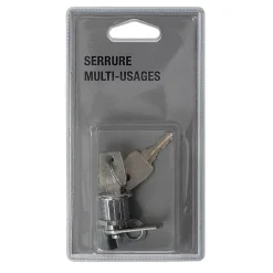 Serrure multi-usages en zamak avec écrou
