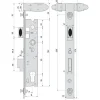 Serrure piscine monopoint double manoeuvre pêne dormant demi-tour 39mm - STREMLER - 2268.39.0