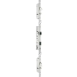 Serrure 3 points TF3 à pêne crochet et pêne dormant de coffre 45mm têtières en U 24x6mm - STREMLER - 6470.45.0B