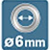 Set de 25 pièces oeillets Rapid Ø6mm