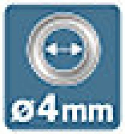 Set de 100 pièces oeillets Rapid Ø4mm
