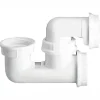 Siphon Baignoire Blanc - Marque - Modèle - Arrivée 40/49 - Sortie horizontale 40/49 - Joint américain