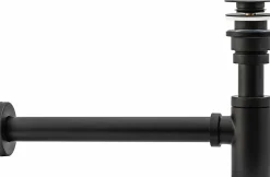Siphon de lavabo + bonde Rea Old Black