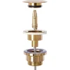 Siphon de lavabo + bonde Rea Rose Gold