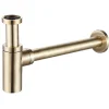 Siphon de lavabo réglable laiton brossé 70mm Rousseau