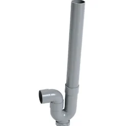 Siphon de machine à laver PVC - Wirquin SP5001 - Sortie horizontale - Gris