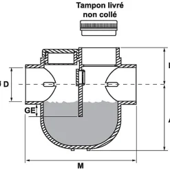Siphon disconnecteur diamètre 100