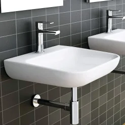 Siphon rond MIN avec finition chromée brillante en laiton Kibath