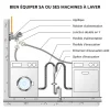 Somatherm For You - Joint filtre pour flexible d'alimentation de machine à laver - 3/4
