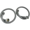 Somatherm For You - Lot de 2 flexibles sanitaires - Mâle 3/8 écrou tournant 3/8 - 300mm - DN8