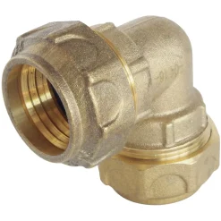 Somatherm For You - Raccord laiton coudé égal Serrage Extérieur pour tube PE diam 20 mm