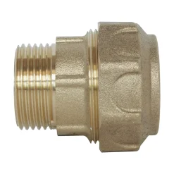 Somatherm For You - Raccord laiton droit Serrage Extérieur pour tube PE diam 25 mm - Mâle 3/4