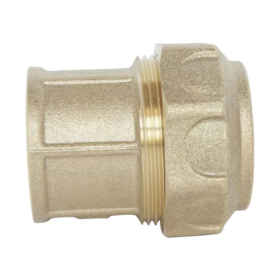 Somatherm For You - Raccord laiton droit Serrage Extérieur pour tube PE diam 20 mm - Femelle 1/2