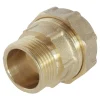 Somatherm For You - Raccord laiton droit Serrage Extérieur pour tube PE diam 20 mm - Mâle 1/2