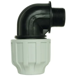 Somatherm For You - Raccord plastique coudé pour tube PE diam 25 mm - Mâle 3/4