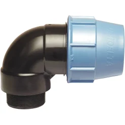 Somatherm For You - Raccord plastique coudé pour tube PE diam 32 mm - Mâle 1