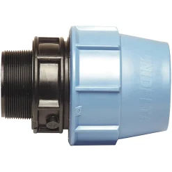 Somatherm For You - Raccord plastique droit pour tube PE diam 50 mm - Mâle 1 1/2