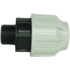 Somatherm For You - Raccord plastique droit pour tube PE diam 50 mm - Mâle 1 1/2