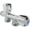 Somatherm For You - Robinet à clapet double sorties pour machine à laver - M1/2 - Sorties M3/4