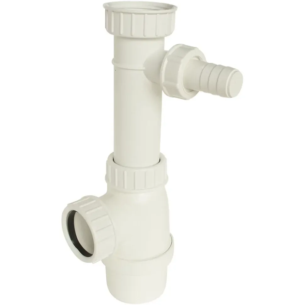Somatherm For You - Siphon évier réglable avec prise pour mâchine à laver 40/49