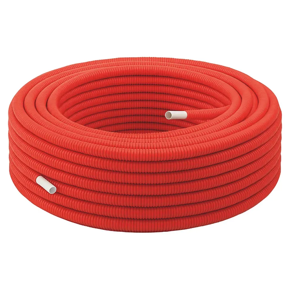 Somatherm For You - Tube multicouche gainé rouge D20 en couronne de 50 mètres