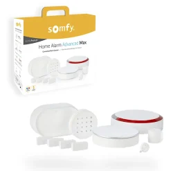 Somfy 1875254 – Home Alarm Advanced Max, Système d’alarme maison connecté haut de gamme avec détecteurs, sirènes et accessoires