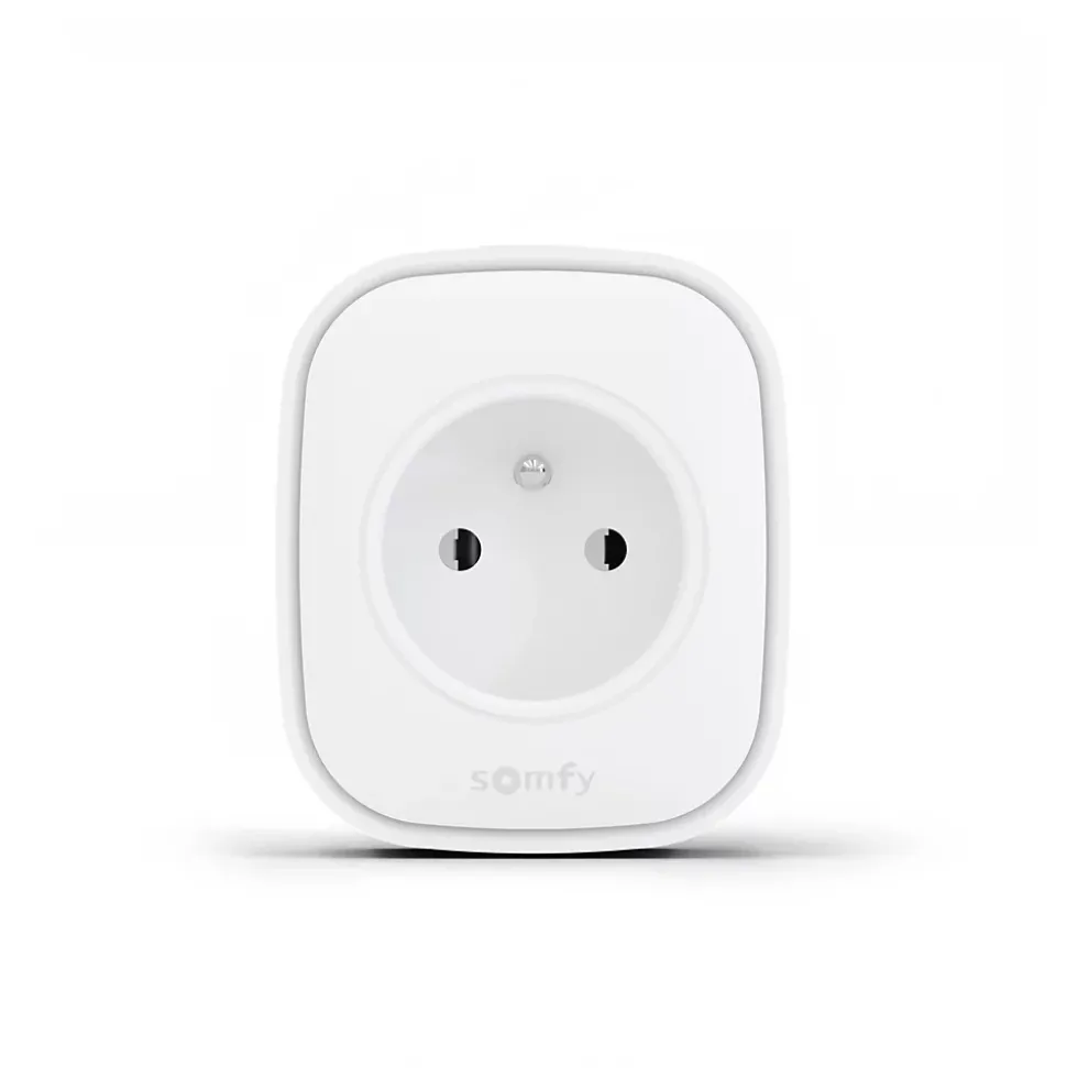 Somfy 1871215 - Prise connectée Zigbee compatible TaHoma avec suivi de consommation électrique