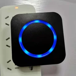 Sonnette électronique sans fil longue portée 300 m, étanche, avec récepteur extérieur enfichable