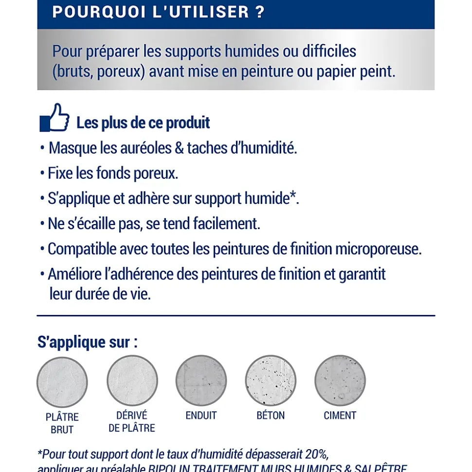 Sous-couche anti-humidité intérieur mat Ripolin 0,75L
