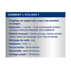 Sous-couche anti-humidité intérieur mat Ripolin 2,5L