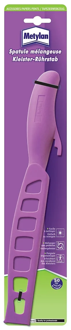 Spatule mélangeuse pour colles papiers peints Metylan L.7,5 x l.2,5 x H.38 cm