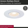 Spot encastré Kit de 3 fixe rond 90mm GU10 max. 3x10W 230V gradable Blanc