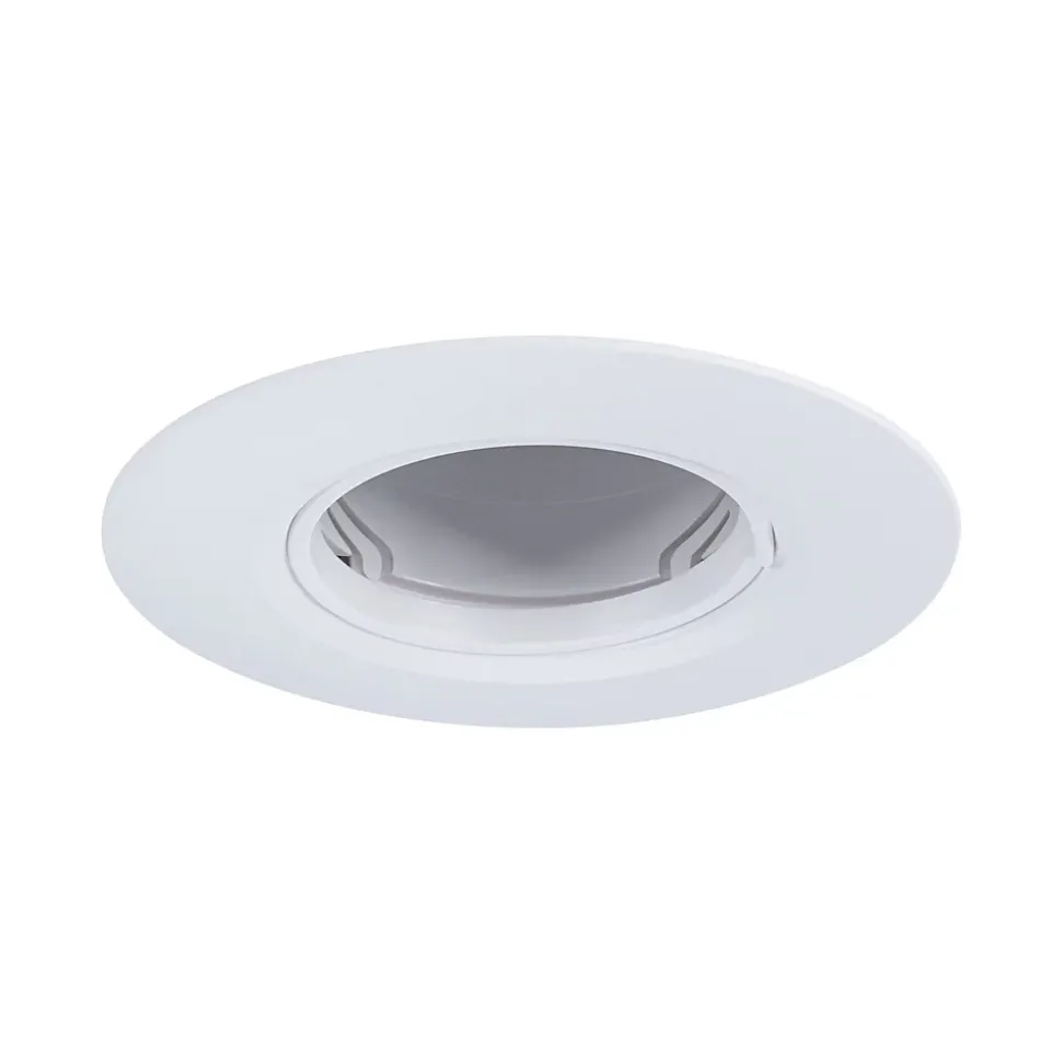 Spot encastré Kit de 10 fixe rond 90mm GU10 max. 10x10W 230V gradable Blanc